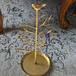 Gold Bird Jewelry Holder